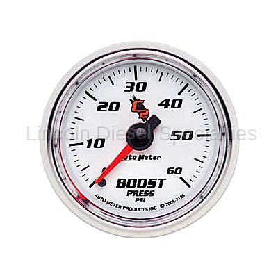 Auto Meter - Auto Meter C2 Series Boost Gauge-Mechanical (0-60 PSI)