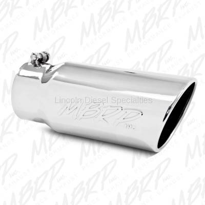 MBRP - MBRP Universal  5" Angled Rolled End T304 Exhaust Tip ( 4" Inlet,5" Outlet)