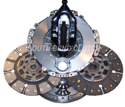 South Bend Clutch - South Bend 94-03 Cummins NV4500/NV5600 Non HO Street Dual Disc Clutch Kit (550-750HP) - w/ Flywheel