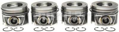 Mahle OEM - MAHLE Duramax Right Bank Pistons w/ Rings STD.(Set of 4) (2006-2010)*