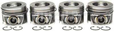 Mahle OEM - MAHLE Duramax Right Bank Pistons w/ Rings STD.(Set of 4) (2006-2010)