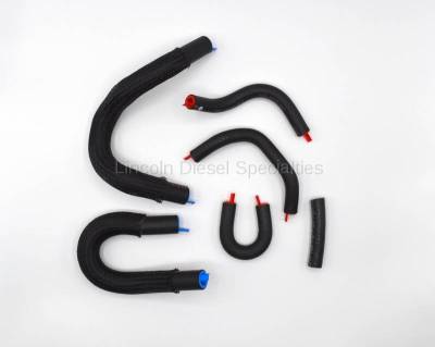 Lincoln Diesel Specialities - OEM Complete LLY Fuel Return Line Kit for Top Kick/Kodiak  (2004.5-2005)