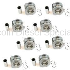 GM - GM OEM Stock Replacement Full Set (8) Pistons with Rings STD.(2011-2016)