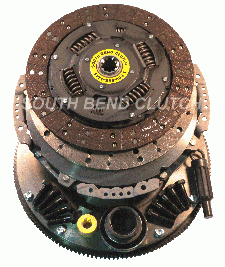 South Bend Clutch - South Bend 99-02 Powerstroke Single Disc Clutch Kit (Stock Power) - w/ Flywheel