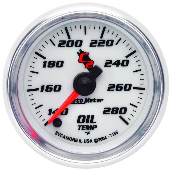 Auto Meter - AutoMeter C2 Digital 2-1/16" 140-280°F Oil Temperature 