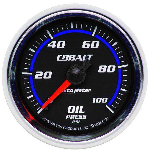 Auto Meter - AutoMeter Cobalt Mechanical 2-1/16" 0-100 PSI Oil Pressure*********