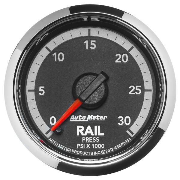 Auto Meter - AutoMeter Dodge 4th Gen Factory Match Digital 2-1/16" 0-30K PSI Fuel Rail Pressure 