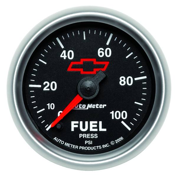 Auto Meter - AutoMeter GM Black Digital 2-1/16" 0-100 PSI Fuel Pressure 