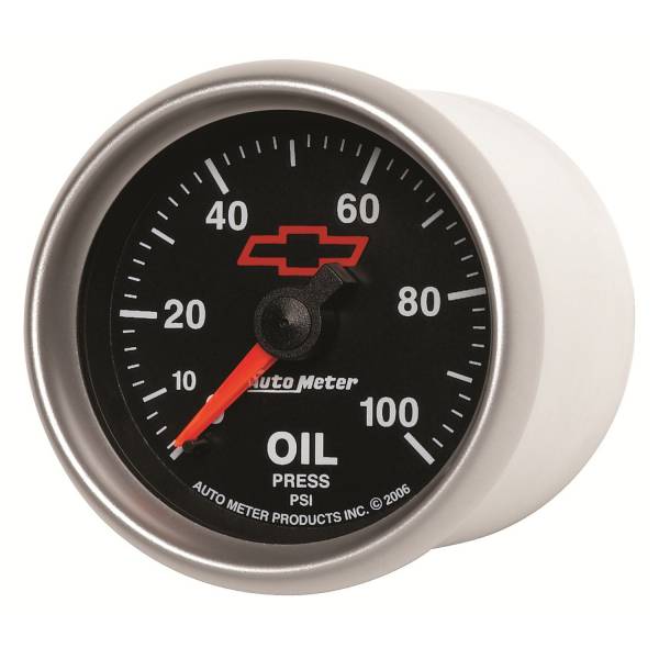 Auto Meter - AutoMeter GM Black Mechanical 2-1/16" 0-100 PSI Oil Pressure