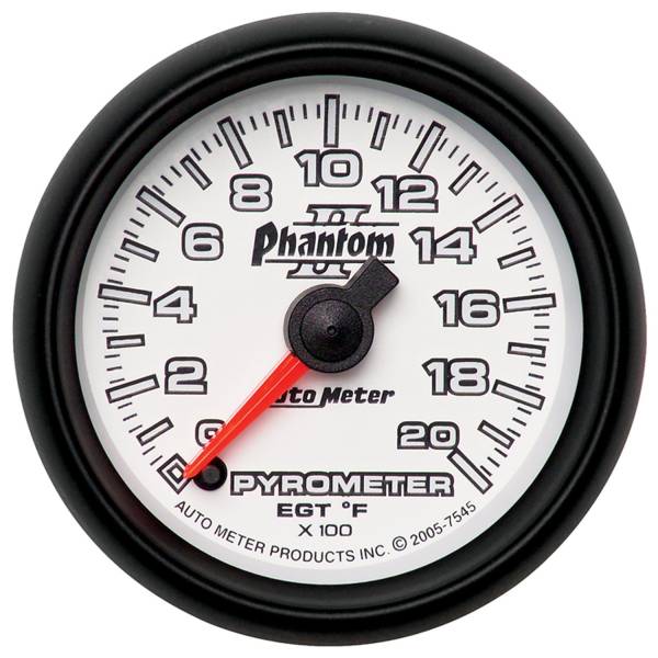 Auto Meter - AutoMeter Phantom II Digital 2-1/16" 0-2000°F Pyrometer