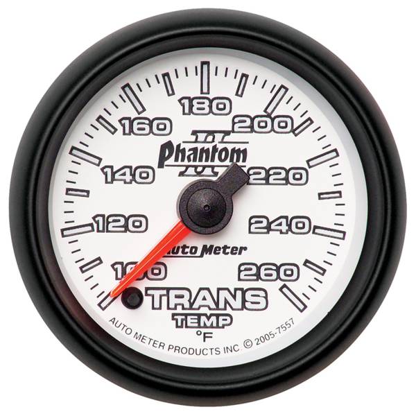 Auto Meter - AutoMeter Phantom II Digital 2-1/16" 100-260°F Transmission Temperature