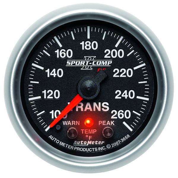 Auto Meter - AutoMeter Sport-Comp II Digital 2-1/16" 100-260°F Transmission Temperature