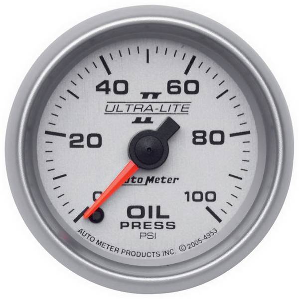 Auto Meter - AutoMeter Ultra-Lite II Digital 2-1/16" 0-100 PSI Oil Pressure 