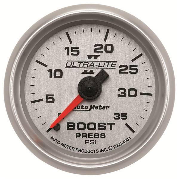 Auto Meter - AutoMeter Ultra-Lite II Mechanical 2-1/16" 0-35 PSI Boost