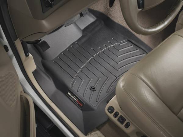 WeatherTech - WeatherTech 1999-2007 SuperCab & SuperCrew Ford Floor Liner 1st Row-Black- (without floor shifter) 