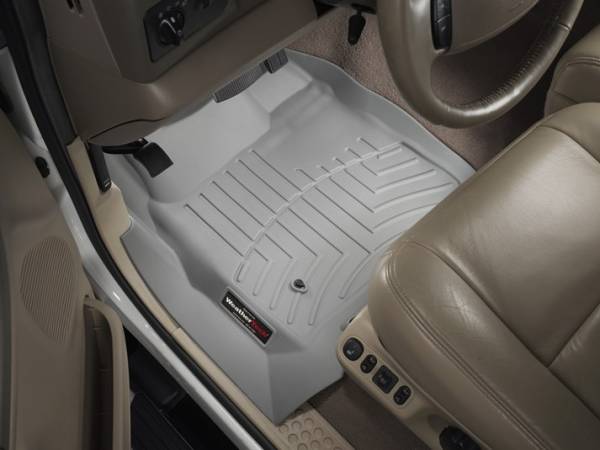 WeatherTech - WeatherTech 1999-2007 SuperCab & SuperCrew Ford Floor Liner 1st Row-Grey- (without floor shifter) 
