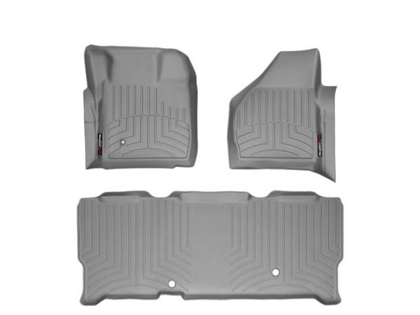 WeatherTech - WeatherTech 2008-2010 SuperCab Ford Floor Liner 1st Row & 2nd Row-Grey