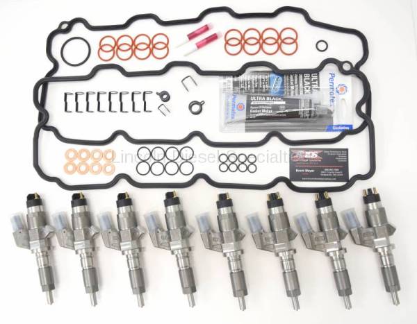 Lincoln Diesel Specialities - 2001-2004 LDS LB7 65% SAC Style Fuel Injectors with FREE Master Install Kit