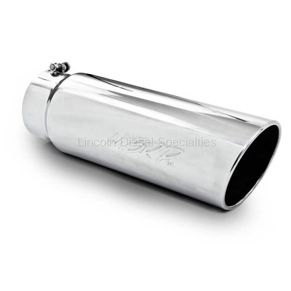 MBRP - MBRP Universal Tip 6" Angled Rolled End T304 Exhaust Tip ( 5"Inlet, 6"Outlet)