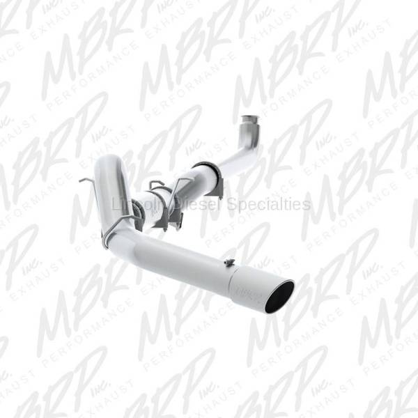 MBRP - MBRP Installer Series, 5" Down Pipe Back, Single Side,  Exhaust System, AL, w/ Front Pipe, Muffler, and Tip