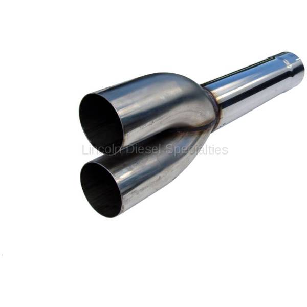 MBRP - MBRP Universal 4"  Dual Muffler Delete Pipe 4" Inlet /Outlet 27.5" Overall Length, T409 Stainless Steel