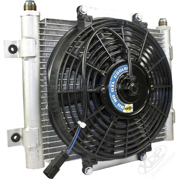 BD Diesel Performance - BD-Power Xtruded Auxiliary Trans Cool with Fan -10 JIC Male Connectioner  (Universal)