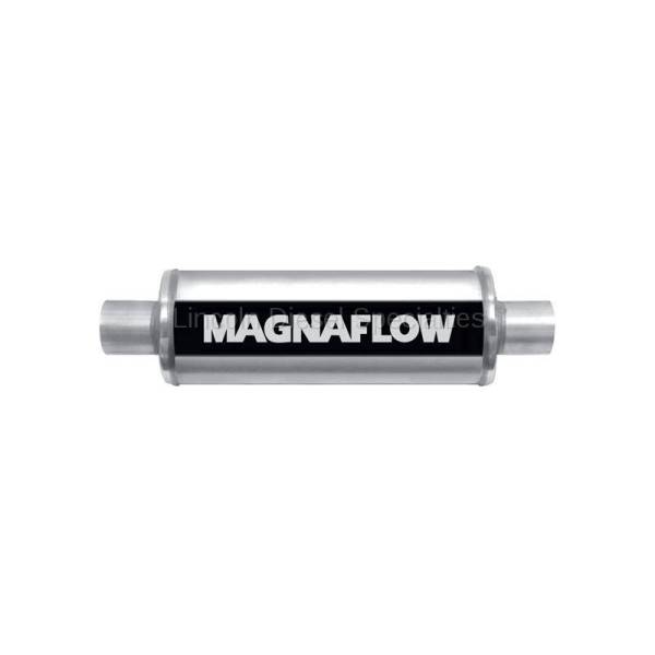 Magnaflow - Magnaflow  Universal 14" Stainless Steel Muffler 4"Inlet 4" Outlet , 14" Length, Satin Finish