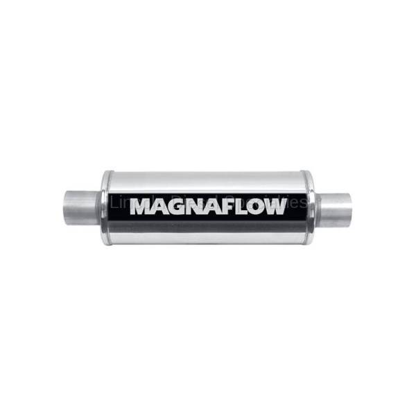 Magnaflow - Magnaflow Universal 14" Stainless Steel Muffler Universal 4" Inlet 4"Outlet, 14" Length , Polished Finish