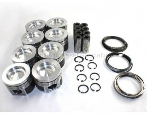 Mahle Motorsports - MAHLE Motorsports Performance Cast Pistons Kit ,.020 16.5CR w/.075 Pockets (Delipped with Machine Valve Reliefs) 2001-2016*