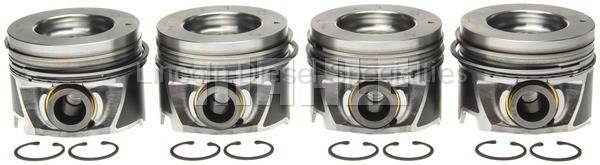 Mahle OEM - MAHLE Duramax Right Bank Pistons w/ Rings.040 (Set of 4)(2006-2010)*