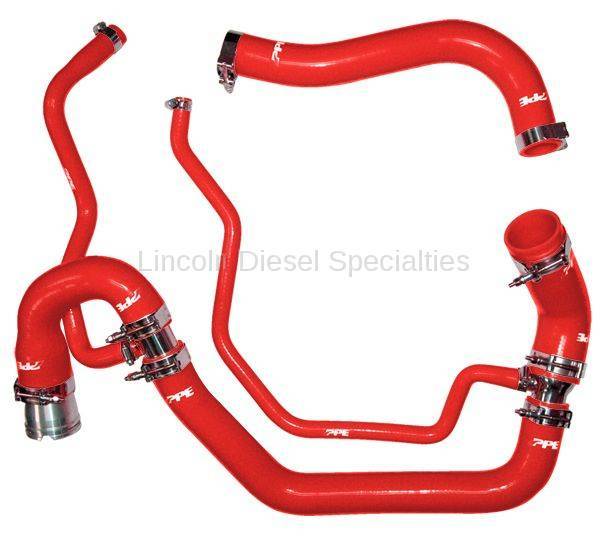 Pacific Performance Engineering - PPE Performance Silicone Upper and Lower Coolant Hose Kit, Red (2006-2010)