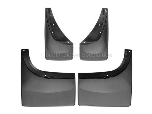 WeatherTech - WeatherTech Mud Flap Front and Rear, Fender Flares/Trim, Dually, Fenders Laser Fitted, 2001-2007 