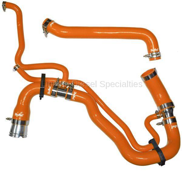 Pacific Performance Engineering - PPE Performance Silicone Upper and Lower Coolant Hose Kit Orange (2011-2016)