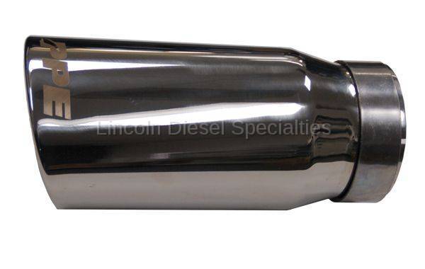 Pacific Performance Engineering - PPE Performance 4" Chrome Exhaust Tip to 5 inch Angle Polished Stainless