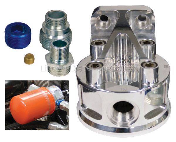 Pacific Performance Engineering - PPE Billet Aluminum Remote Oil Filter Kit (2001-2010)
