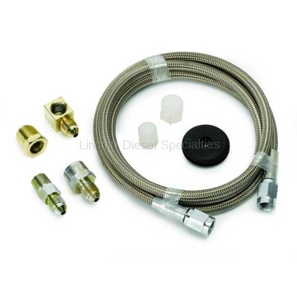 Auto Meter - Auto Meter Braided Stainless Steel Line, #3 DIA., 4FT.Lgnth, -3AN AND 1/8" NPTF Fittings (Universal)