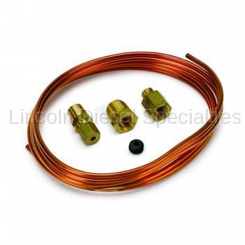 Auto Meter - Auto Meter CopperTubing,1/8",6FT. Lng, with 1/8" NPTF Brass Compression Fittings (Universal)