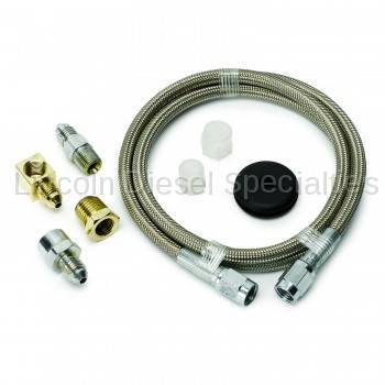 Auto Meter - Auto Meter Braided Stainless Steel Line, #4 DIA., 4FT.Lgnth, -4AN AND 1/8" NPTF Fittings (Universal)