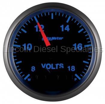 Auto Meter - Auto Meter Elite Series, 2-1/16" Voltmeter, 8-18V, Digital  Stepper Motor (Universal)