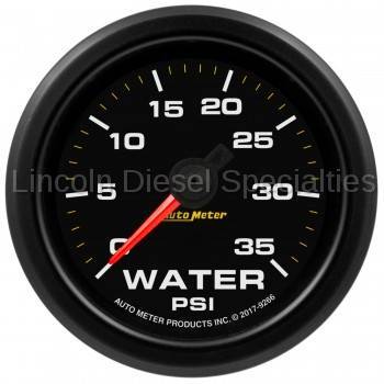 Auto Meter - Auto Meter Extreme Environment Series, 2 1/16", Gauge, Water Pressure. 35 PSI, Stepper Motor w/Warning (Universal)*************