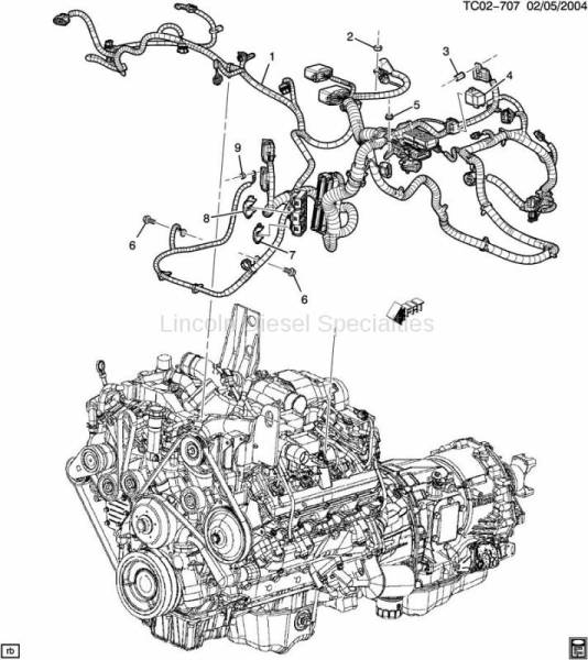 GM - GM OEM Chassis/ Engine Wiring Harness (2005 only)