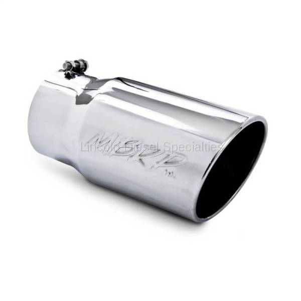 MBRP - MBRP Universal 6" Angled Rolled Exhaust Tip, 5" Inlet, 6" Outlet,T304