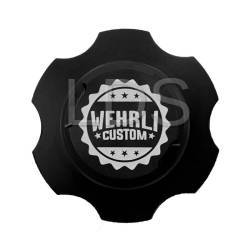 WCFab - 2001-2023 GM Billet Aluminum Oil Fill Cap, Black Anodized