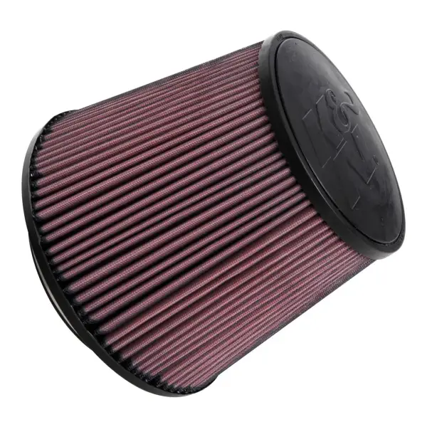 K&N  - K&N Universal Clamp-On Air Filter  6"FLG, 9"B, 6-5/8"T, 7-1/2"H (Red Washable/Reusable)