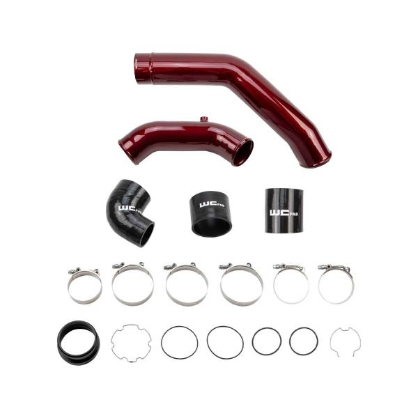 WCFab - Wehrli Custom Fab, 6.7L Powerstroke,  High Flow Intercooler Pipe Kit (2017-2025)