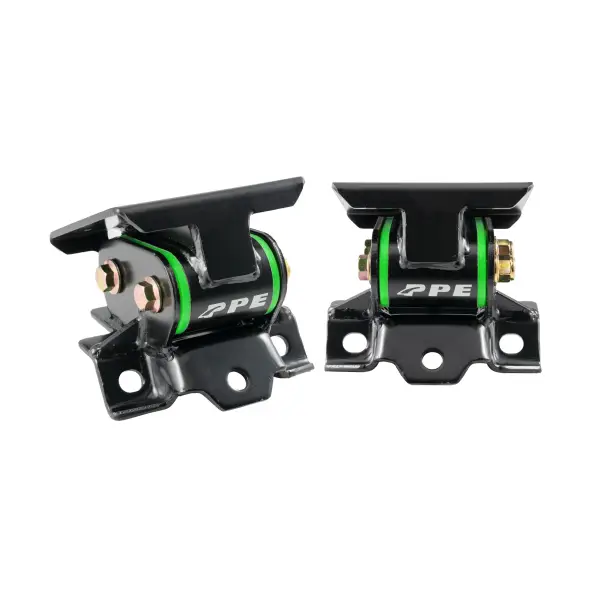 Pacific Performance Engineering - PPE GM 6.6L Duramax Engine Mount Kit with Silicone Bushings-Green (2011-2016)