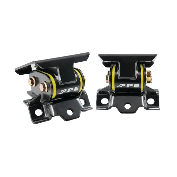 Pacific Performance Engineering - PPE GM 6.6L Duramax Engine Mount Kit with Silicone Bushings-Yellow (2011-2016)