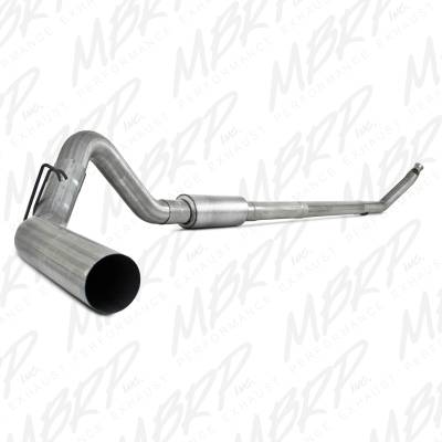 Exhaust - Exhaust Systems - MBRP - MBRP 94-02 Cummins 4" Turbo Back, Single Side, AL