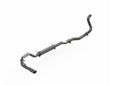 Exhaust - Exhaust Systems - MBRP - MBRP 89-93 Cummins 4" Turbo Back, Single (2WD only), AL