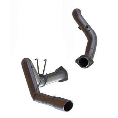 Exhaust - Exhaust Systems - MBRP - MBRP 15-16 Ford 6.7L 4" Filter Back, Single w/Dowpipe, AL